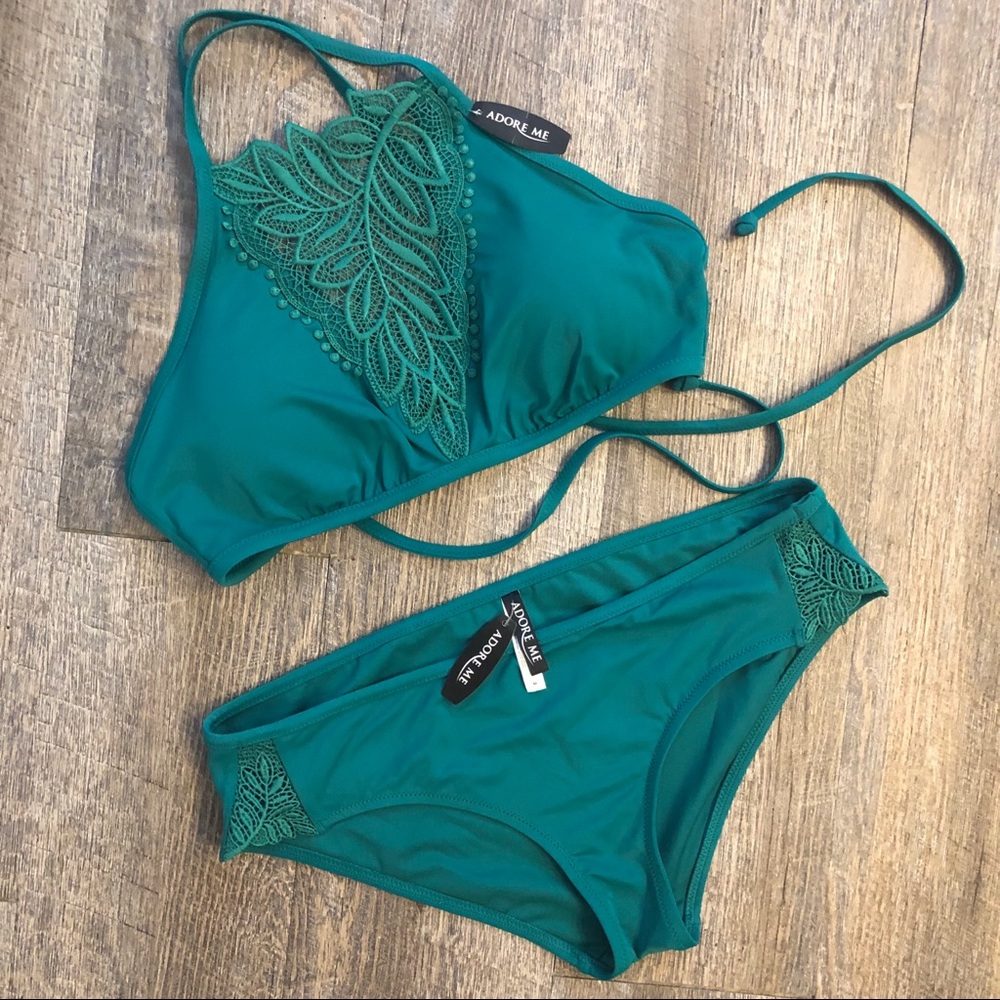 NWT Adore Me Halter Hipster Bikini - M